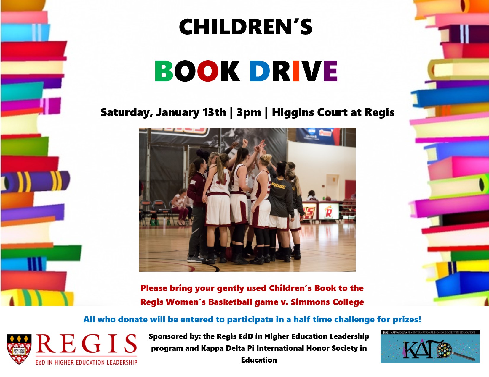 KDP Book Drive Set For Saturday Women’s Basketball Game