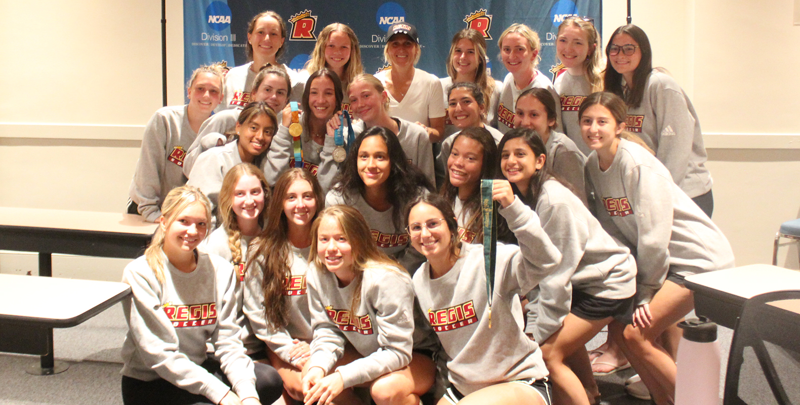 Soccer Legend Kristine Lilly Visits with Regis Pride Student-Athletes