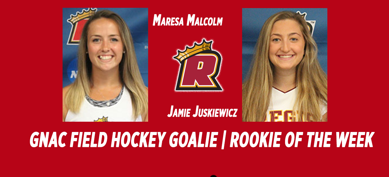 Juskiewicz and Malcolm Named GNAC Rookie and Goalie of the Week