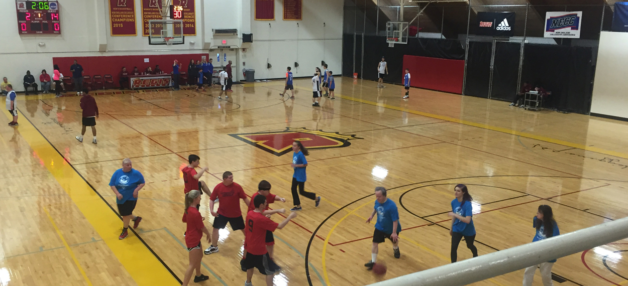 MEN’S HOOPS WELCOMES SPECIAL OLYMPICS TO CAMPUS