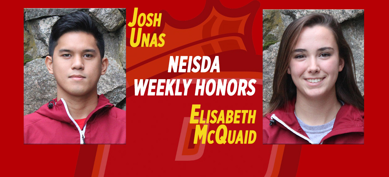 Unas, McQuaid Garner Weekly NEISDA Honors
