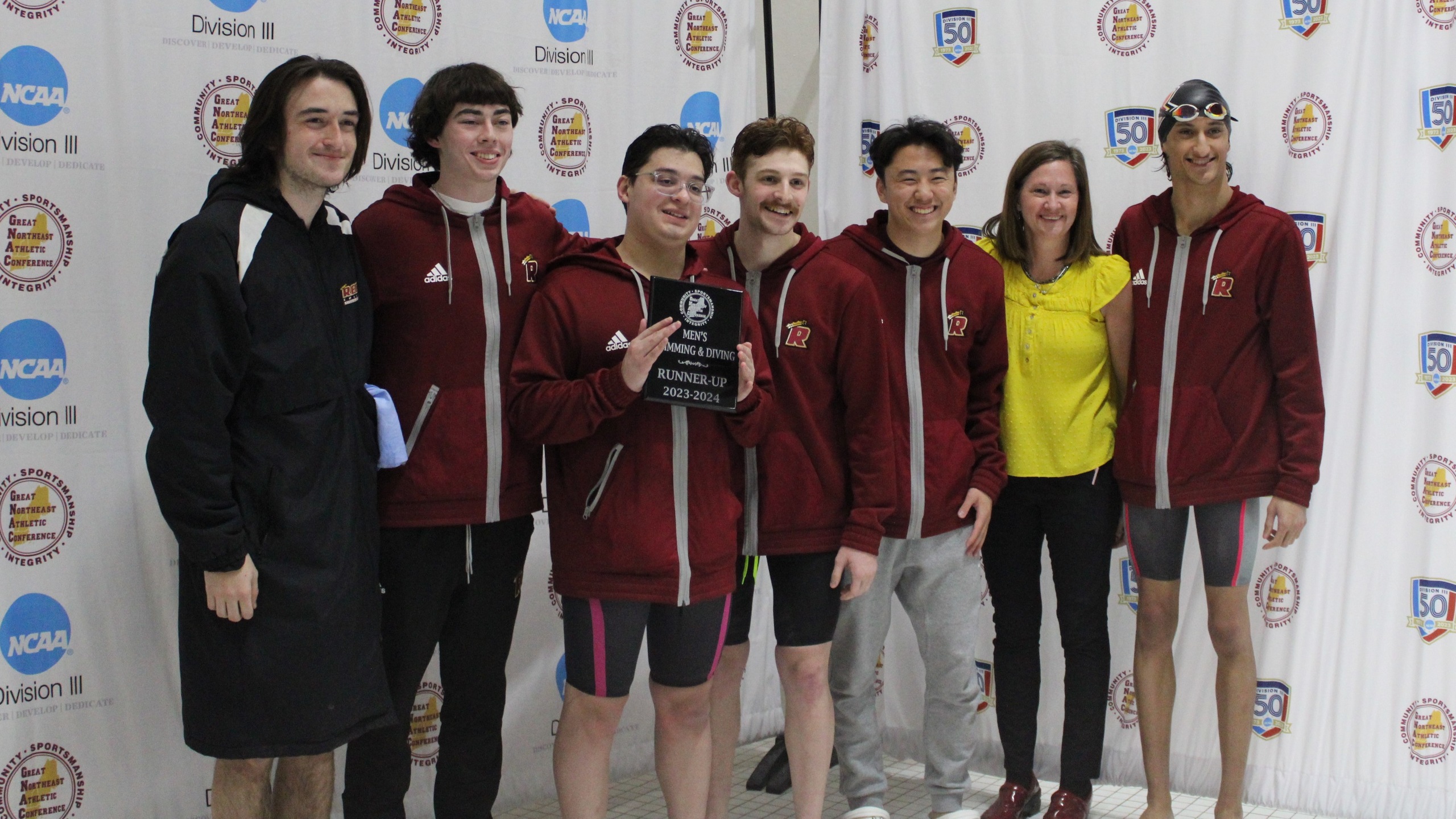 Men Finish Second at GNAC Championships; Matthews Named Coach of Year