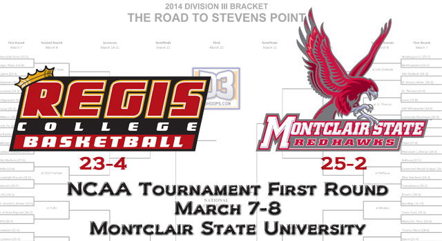 PRIDE DRAW #8 MONTCLAIR STATE IN NCAA FIRST ROUND