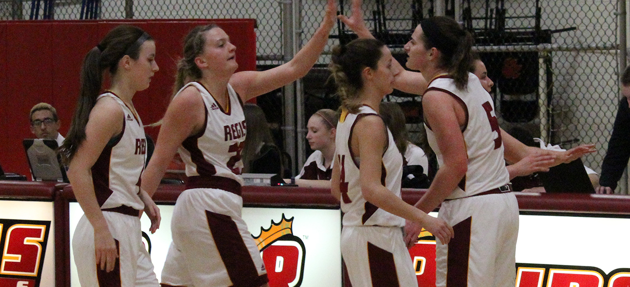 Women's Hoops Advances to NECC Semis with Win over Lesley