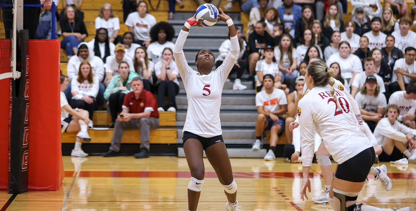 Pride Volleyball Rallies for Road Victory