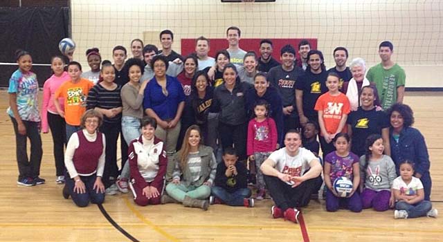 REGIS VOLLEYBALL HOSTS LOCAL CLINIC