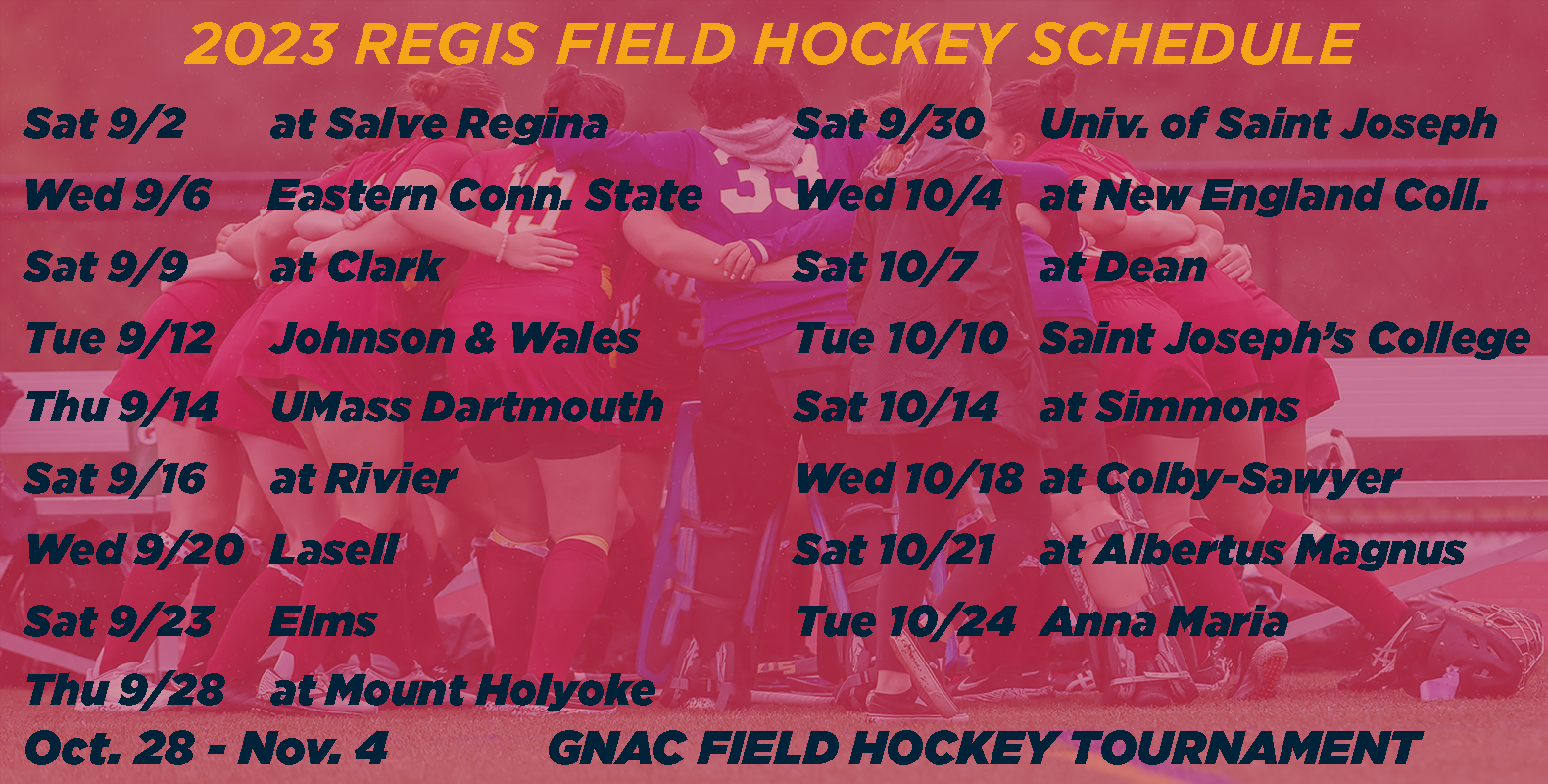 Regis Field Hockey Aiming for Success as 2023 Schedule Finalizes