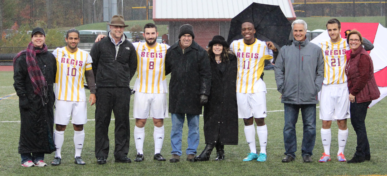 REGIS CLAWS PAST WILDCATS ON SENIOR DAY