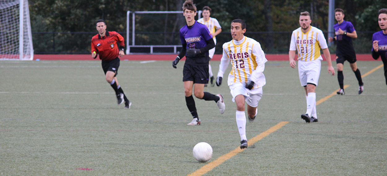 Triana Nets Two, Men’s Soccer Edges Anna Maria In GNAC Opener