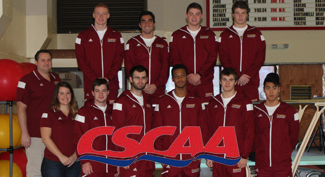 MEN'S SWIMMING AND DIVING HAVE FIFTH HIGHEST GPA, HONORED BY CSCAA