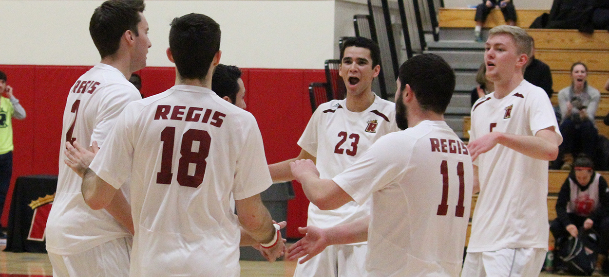 Men's Volleyball Opens NECC Play with Win Over Eastern Nazarene