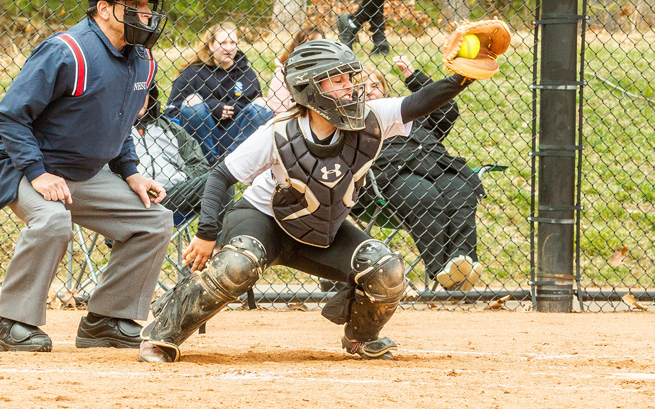 Softball Drops Twinbill To Lasell On Senior Day