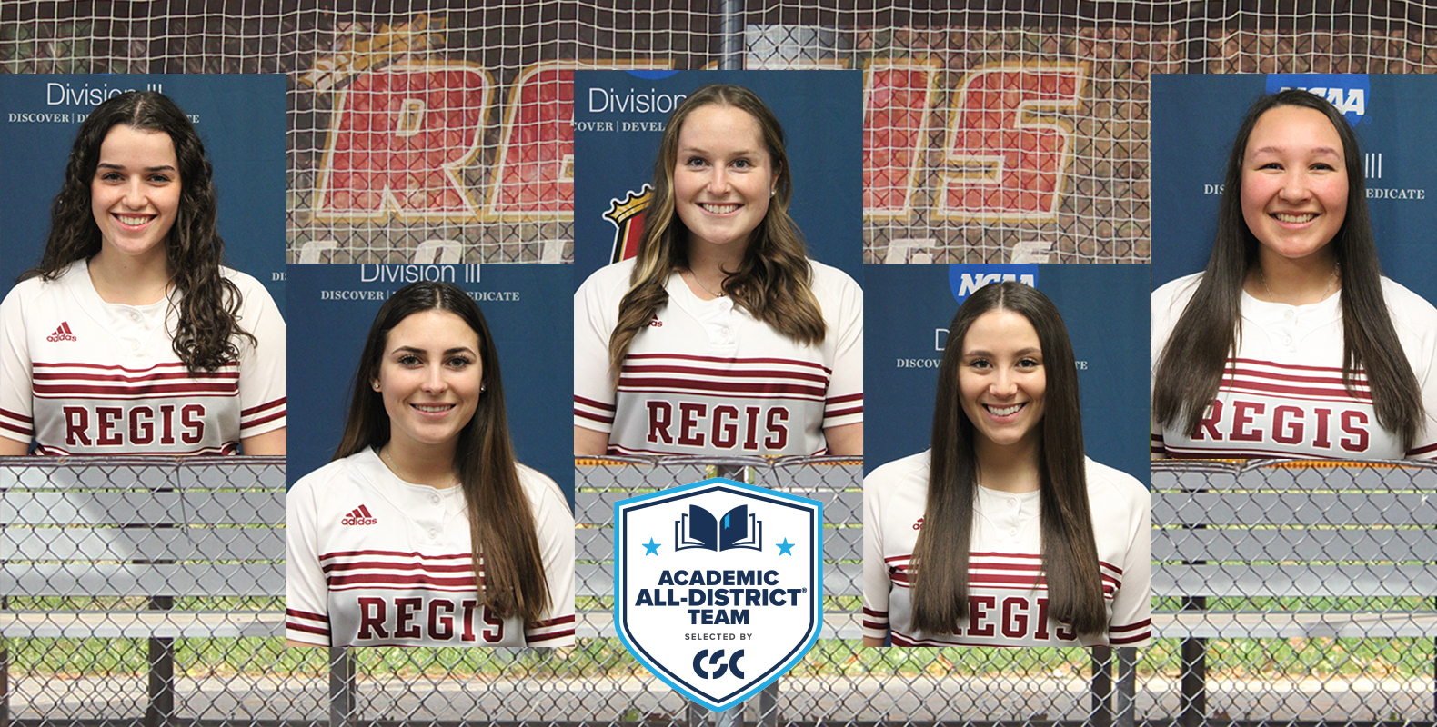 Regis Softball Places Five on CSC Academic All-District Team