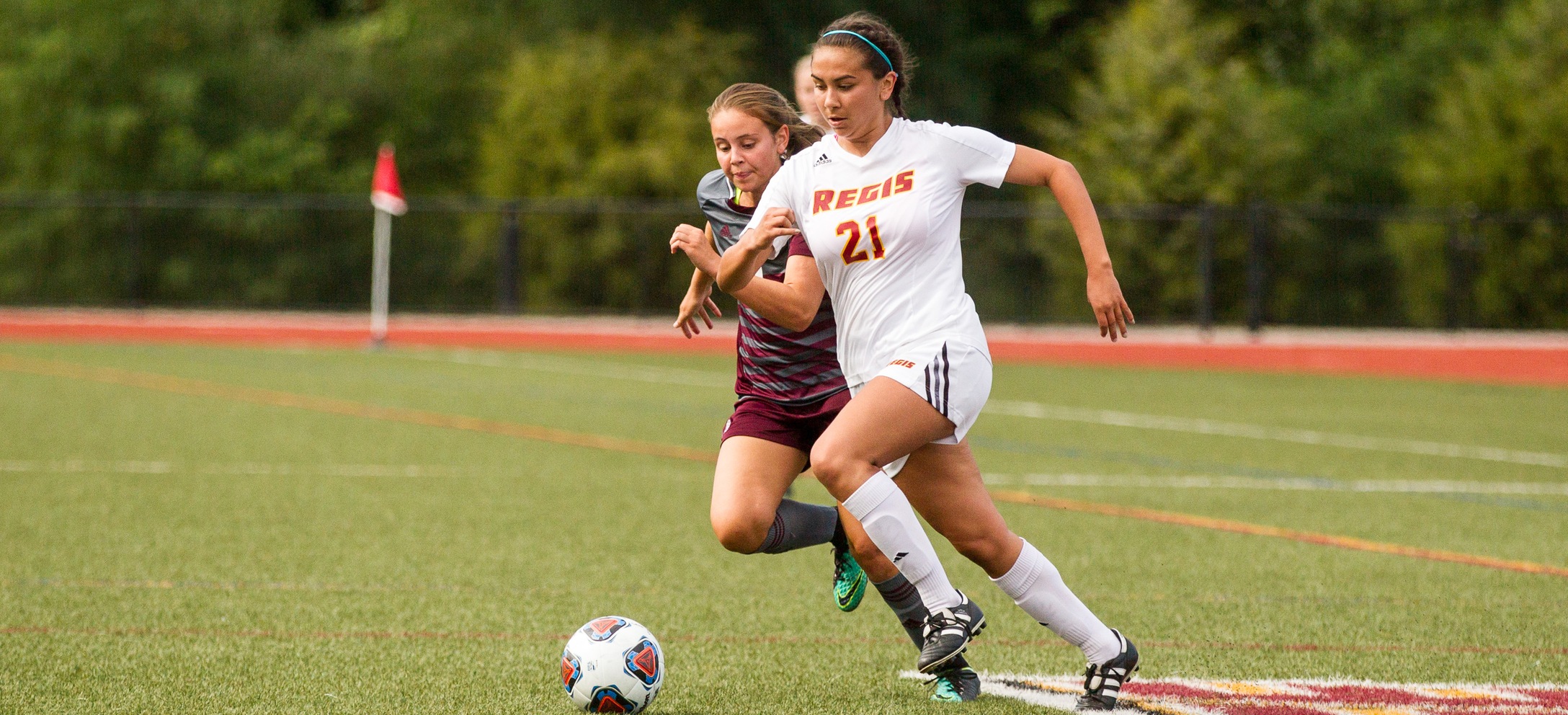 Regis Women’s Soccer Rallies for 3-2 Victory on Road