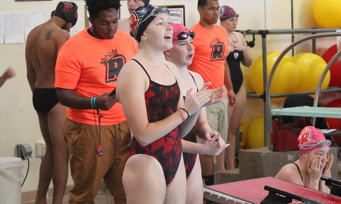 Regis Women’s Swim and Dive Splits Double Dual Meet
