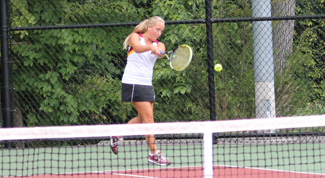 REGIS MOVES TO 2-0 IN NECC WITH 6-3 WIN