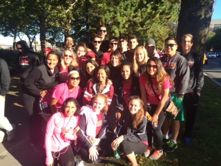 VOLLEYBALL VOLUNTEERS AT BREAST CANCER WALK