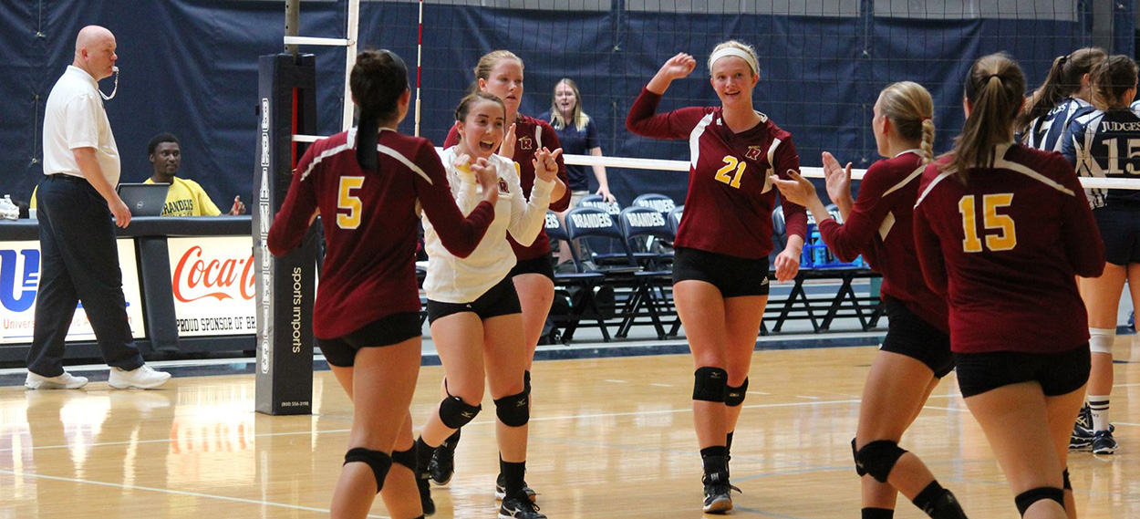 Women's Volleyball Takes Down Bay Path in Four Sets